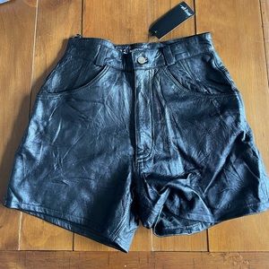 Nasty Gal Faux Leather Shorts - NEW!